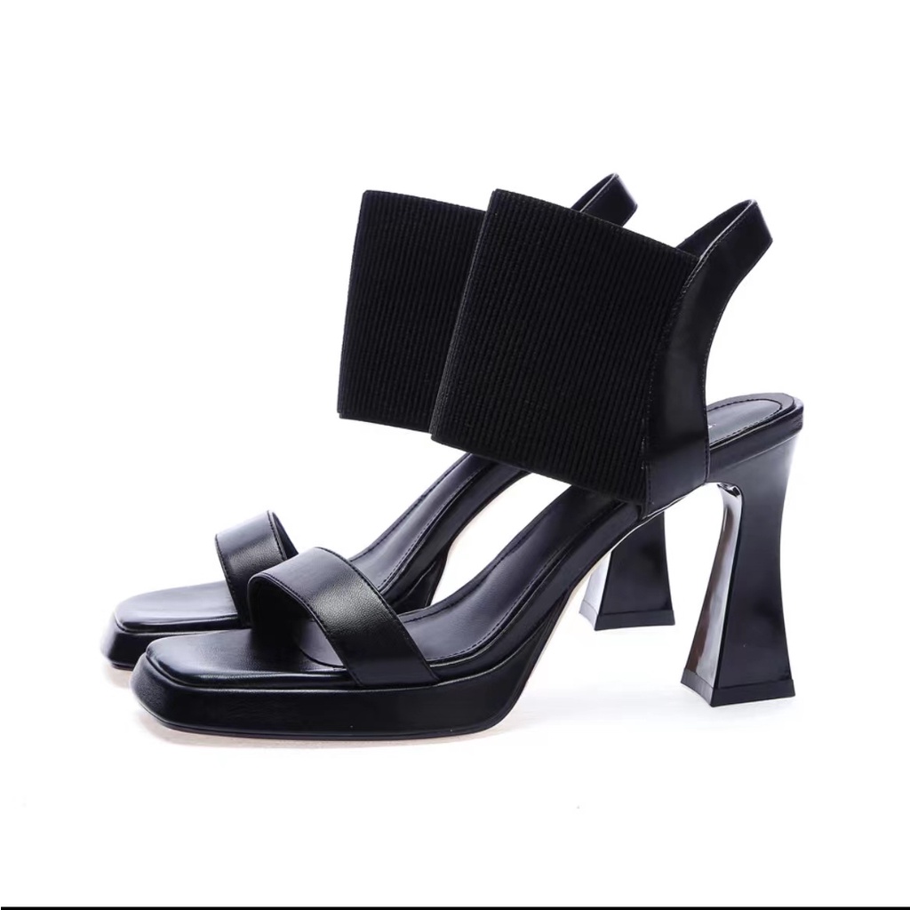 Giày Sandal Cao Gót Đế Dày Hở Ngón Chống Nước Phong Cách Âu Mỹ 2023 Cho Nữ