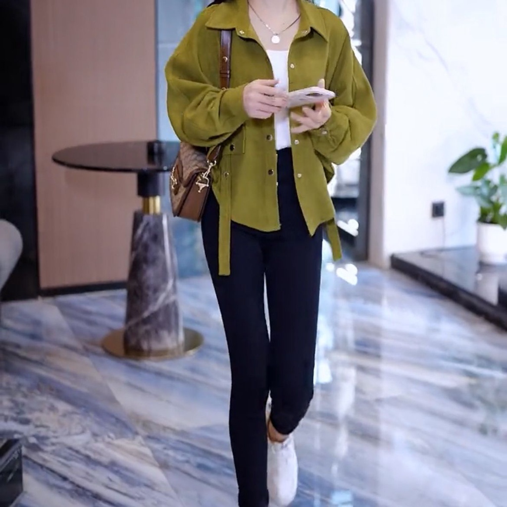 Áo Khoác Tay Cánh Dơi Dài Dáng Rộng Thời Trang Thu Đông Cho Nữ