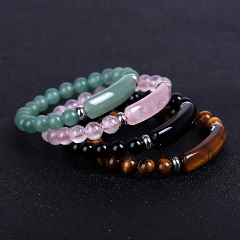 Vòng Tay Chuỗi Hạt Đá Mã Não Tự Nhiên 8MM
