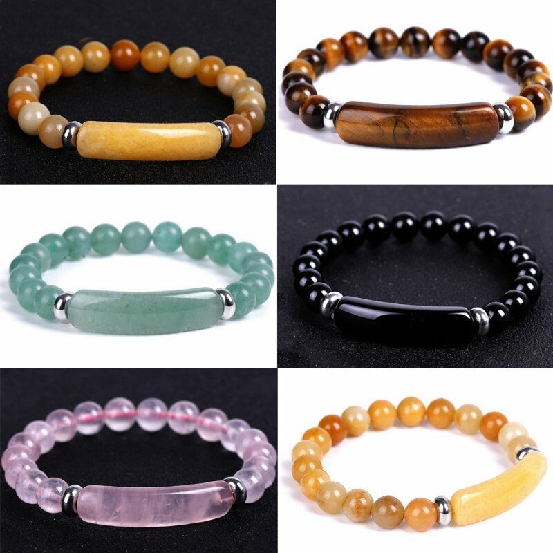 Vòng Tay Chuỗi Hạt Đá Mã Não Tự Nhiên 8MM
