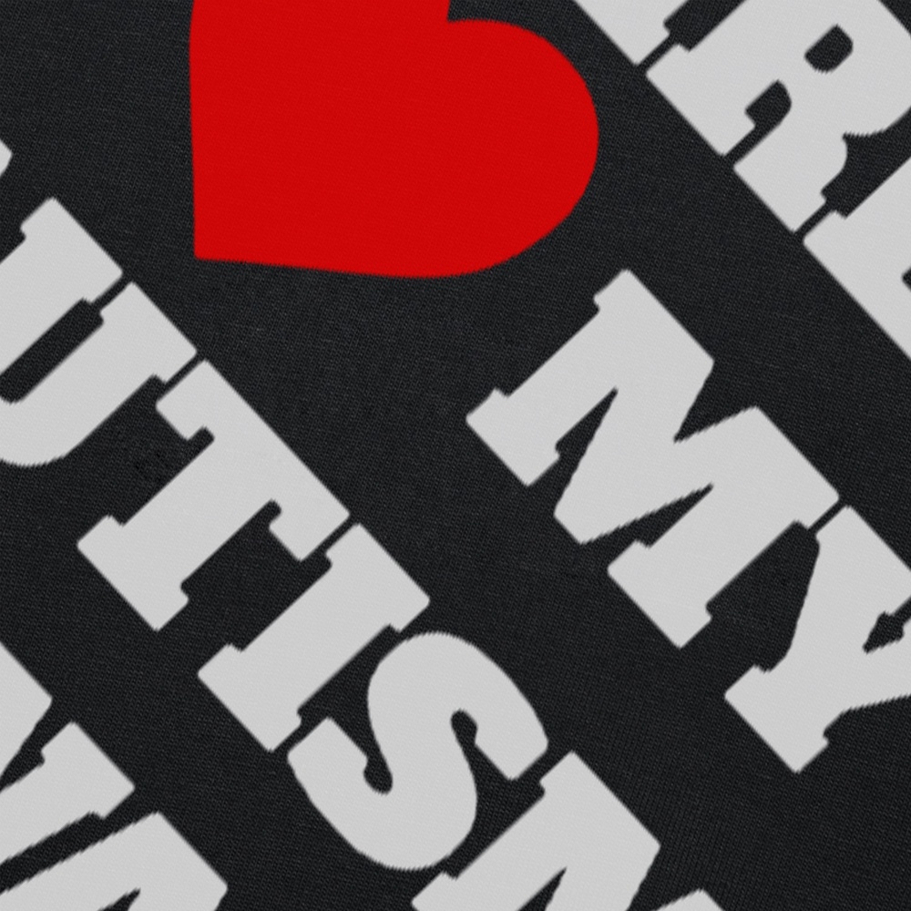 Áo Thun Tay Ngắn In Chữ Heart My Autism Swag Phong Cách Đường Phố Thời Trang Mùa Hè Cho Nam Và Nữ