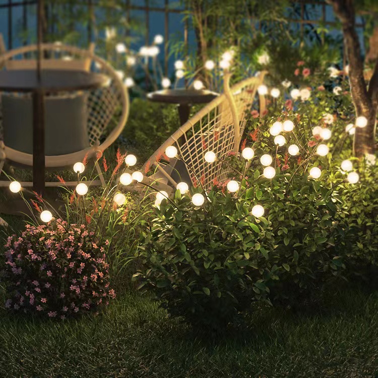 GUANHUA Đèn LED Trang Trí Lối Đi Sân Vườn Sử Dụng Năng Lượng Mặt Trời