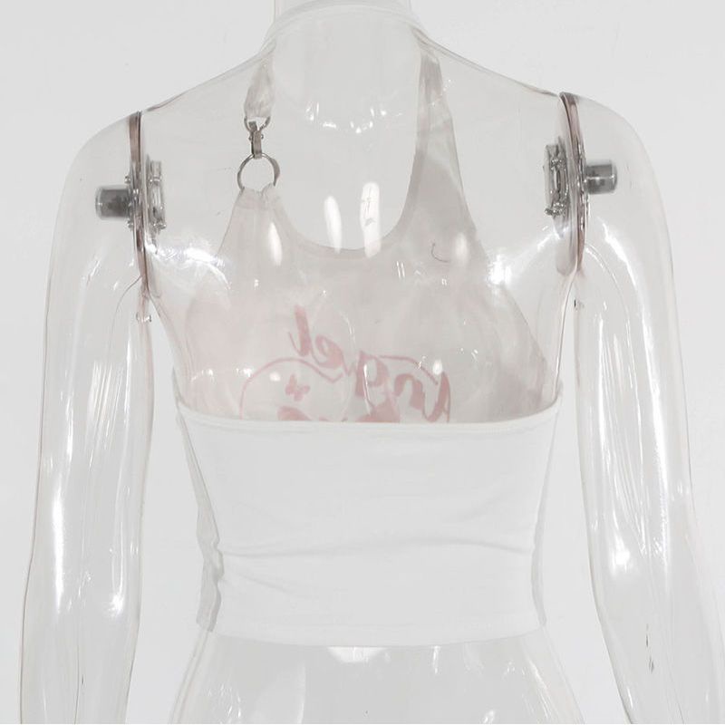 Áo Hai Dây Dáng Ngắn In Họa Tiết Thời Trang Quyến Rũ Cho Nữ