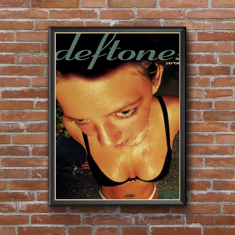 Áp Phích Giấy kraft In Hình Ca Sĩ deftones Nghệ Thuật Cổ Điển Trang Trí Phòng Ngủ / Quán Cà Phê / bar