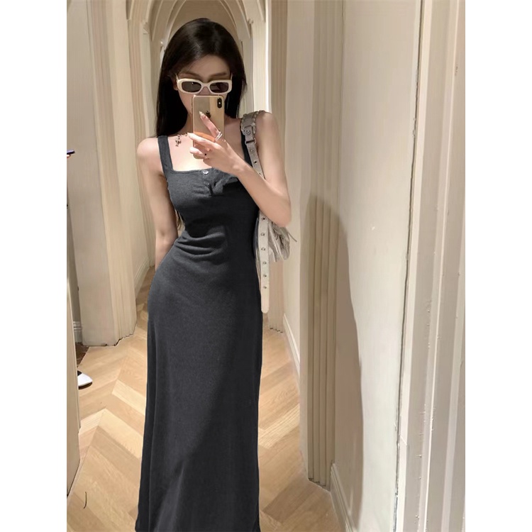 Đầm không tay COZOKC dáng ôm thời trang quyến rũ cho nữ