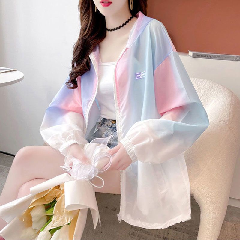 Áo Khoác Chống Nắng Tia Cực Tím Tay Dài Có Mũ Trùm Phong Cách Thời Trang Mới 2023