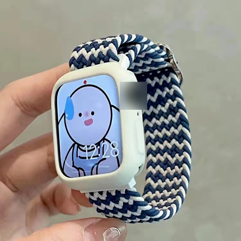 Dây Đeo Đồng Hồ Bằng Nylon Co Giãn Cho Apple Watch Ultra 8 SE 7 6 41mm 45mm 40mm 44mm 49mm iWatch Serie 5 4