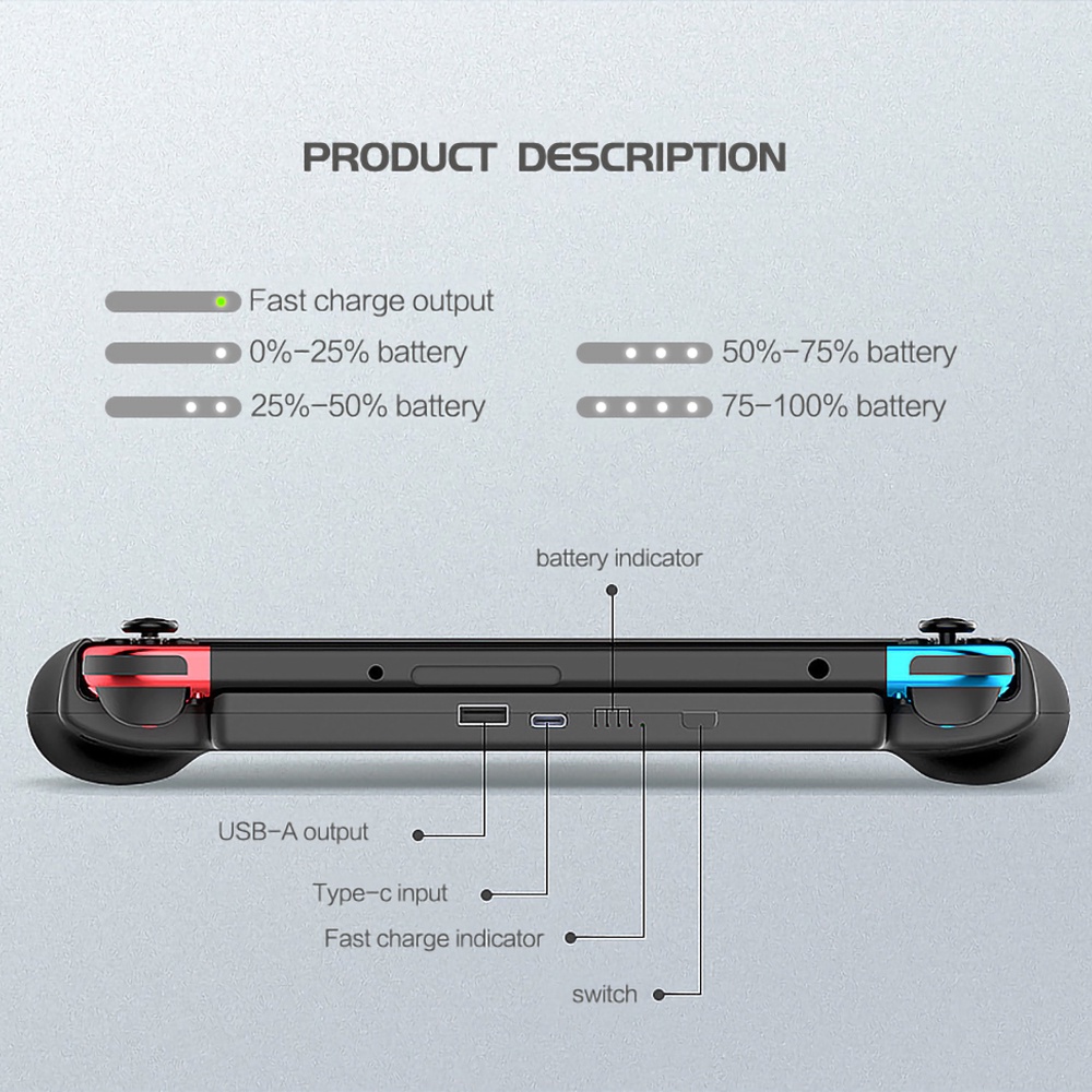 Pin Sạc Dự Phòng 10000mah Cho Máy Chơi Game nintendo switch ns 10000mah