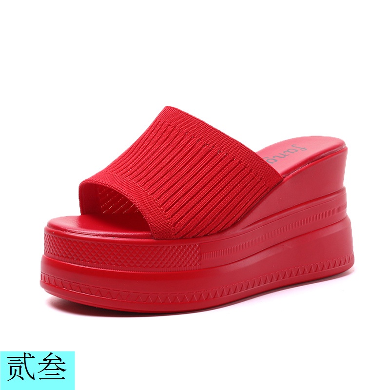 Sandal Cao Gót 9CM Đế Xuồng Dày Dặn Phong Cách Thời Trang Mùa Hè 2023 Mới Dành Cho Nữ