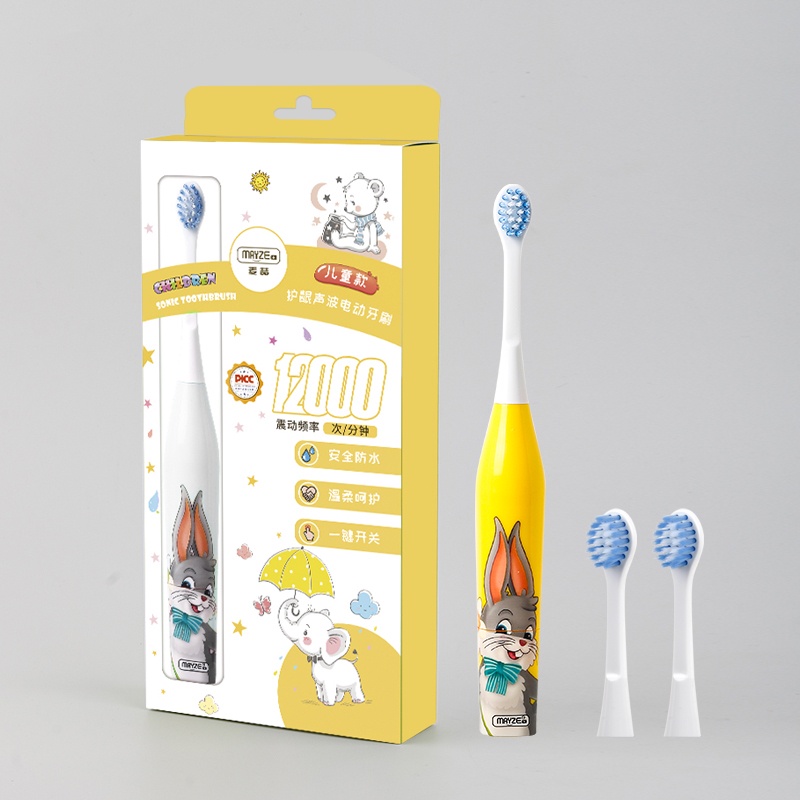 Bàn Chải Đánh Răng Điện Dễ Thương Chạy Bằng Pin Cho Trẻ Em