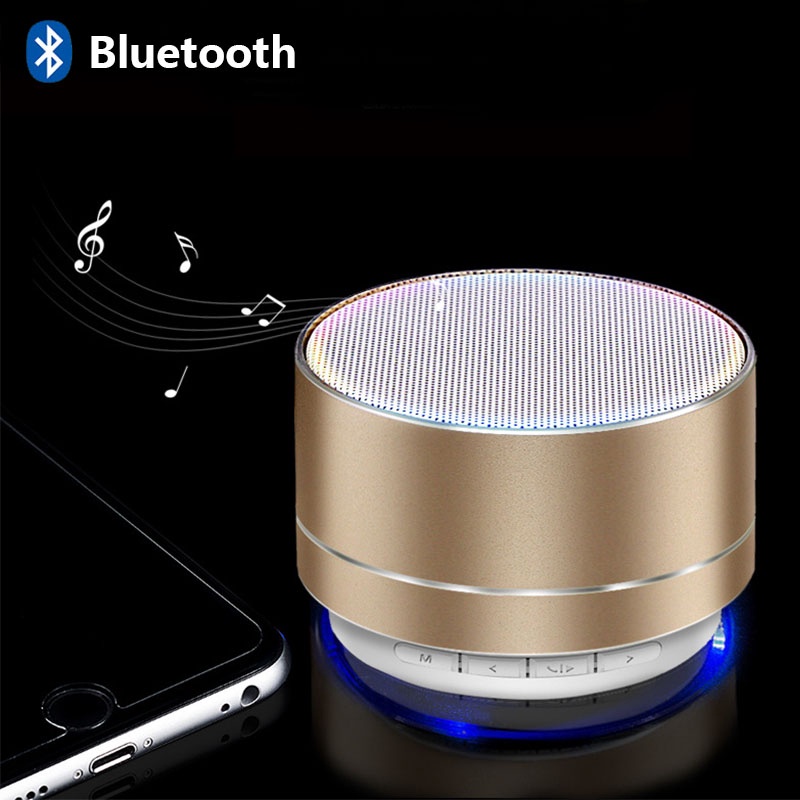 Loa Xanh dươngtooth không dây hỗ trợ loa phát nhạc mini thẻ FM Aux MP3 TF phụ di động có mic