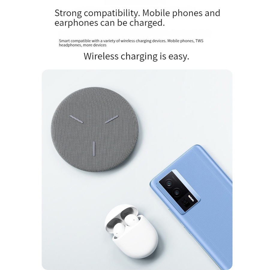 Đế Sạc Nhanh Không Dây Mini Type C 30W Kèm Quạt Làm Mát Cho Điện Thoại Xiaomi Redmi K60