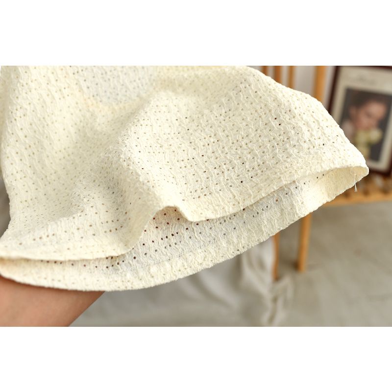 Áo Thun Ngắn Tay Hở Lưng Thoáng Khí Đính Nơ Dễ Thương Cho Nữ