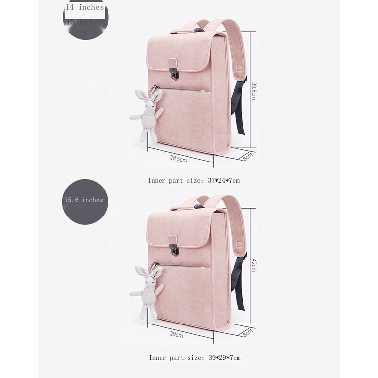 Balo Đựng Laptop 16 Inch Thiết Kế Đơn Giản Phong Cách Hàn Quốc