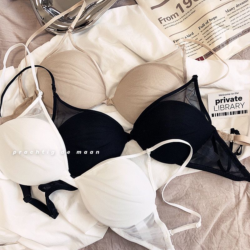 Áo Ngực Lưới Không Gọng Thép Chống Chảy Xệ Thiết Kế Mới Quyến Rũ Cho Nữ