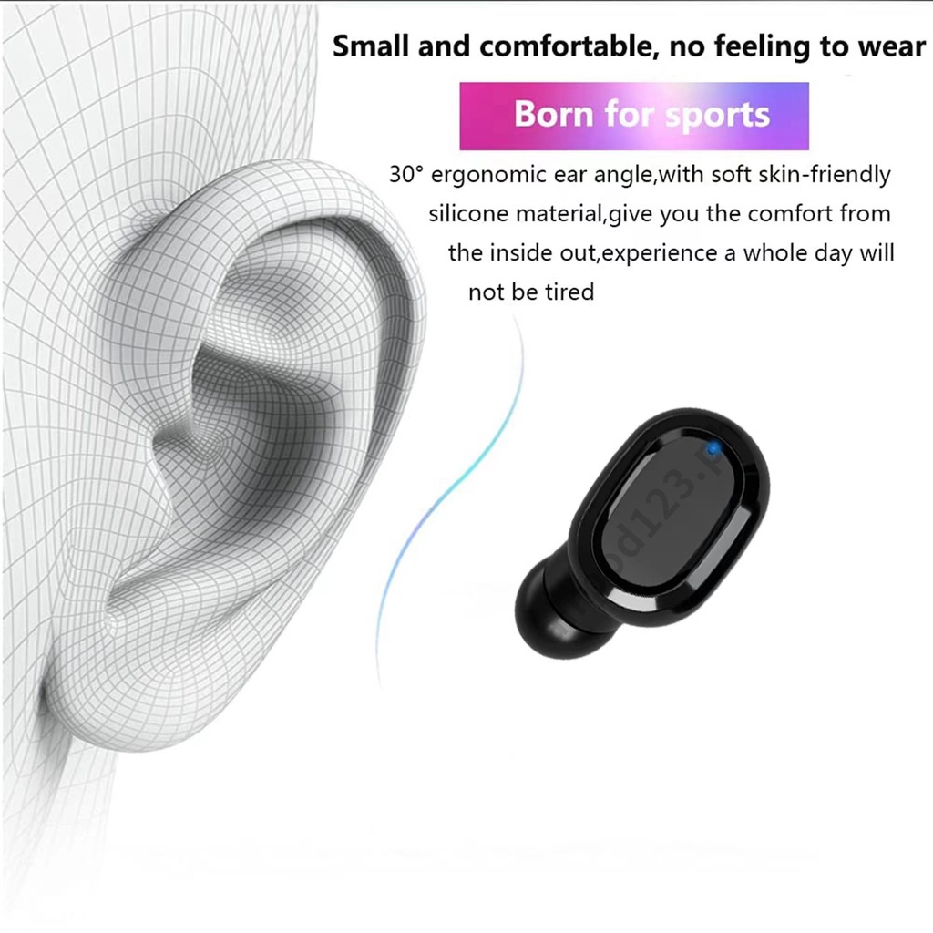 Tai Nghe Bluetooth Không Dây H1 TWS Tích Hợp MIC Cho Tất Cả Điện Thoại Thông Minh