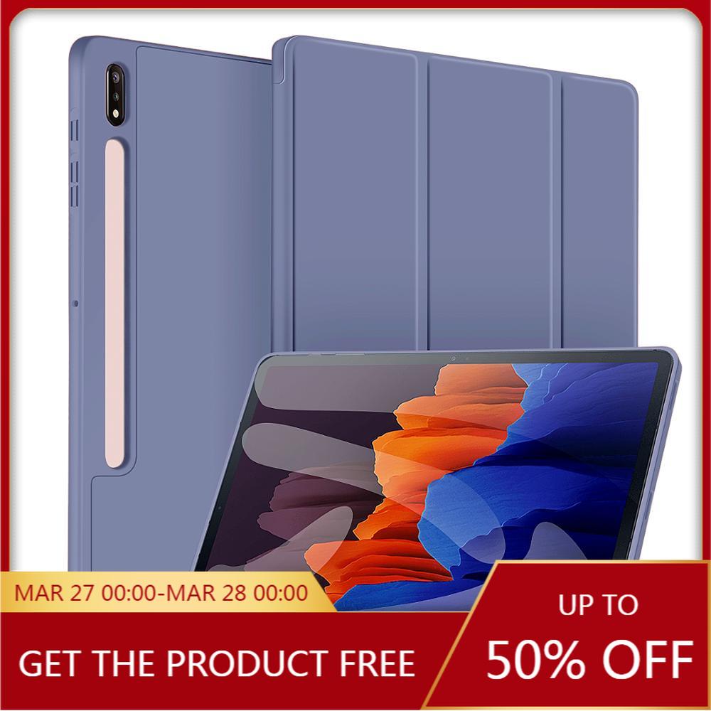 Ốp Máy Tính Bảng Có Ngăn Đựng Bút Chì Cho Samsung Galaxy Tab S7 FE LTE 12.4 "S8 PLUS 12.4 2022 S7 S8 11" SM-T970 SM-T730 T736