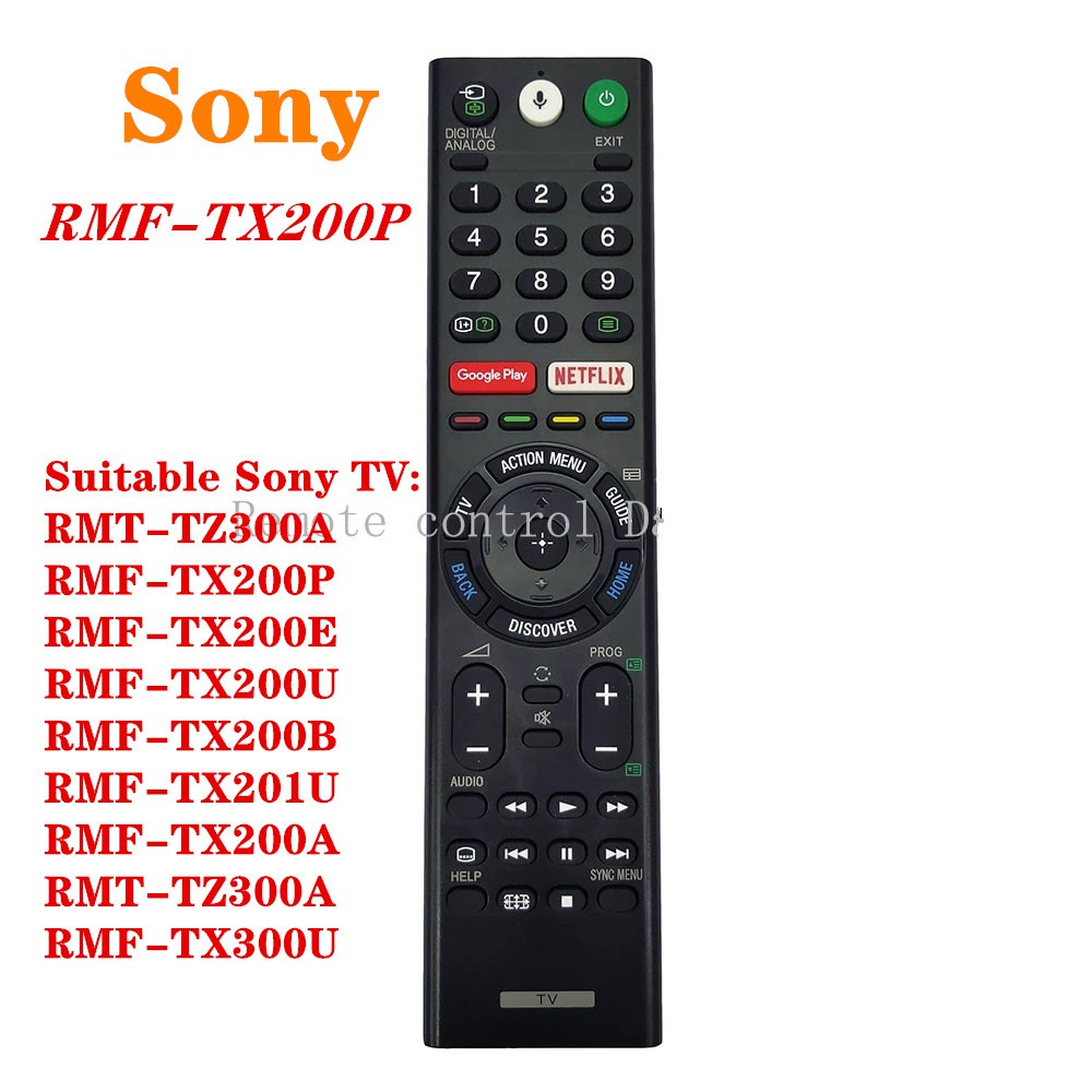 Điều khiển từ xa Sony RMF-TX200P cho Sony TV RMT-TZ300A RMF-TX200P RMF-TX200E RMF-TX200U có âm thanh