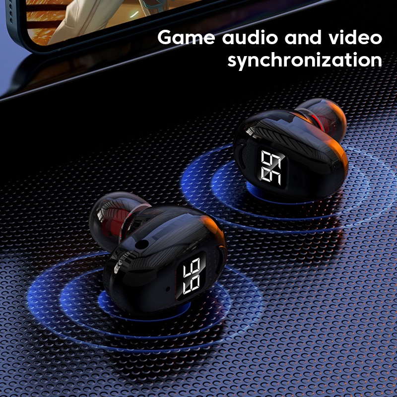 Tai Nghe Nhét Tai Bluetooth 5.2 Không Dây Mini Âm Thanh Stereo Sống Động Chất Lượng Cao