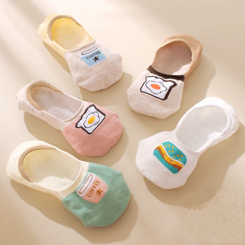 Vớ Thuyền Mỏng Cổ Thấp Vô Hình Dễ Thương Thời Trang Xuân Hè Thu Phong Cách Nhật Bản Cho Nữ