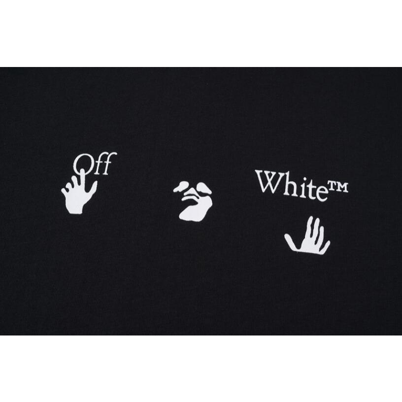Áo Thun off-white Tay Ngắn Chất Liệu cotton Cao Cấp Họa Tiết In Thời Trang Dành Cho Cả Nam