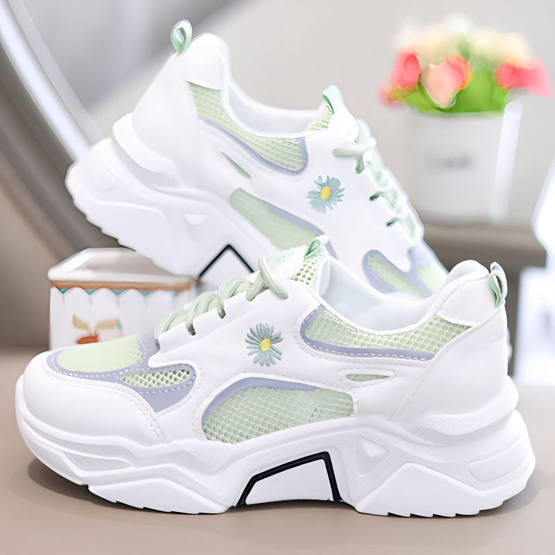 Giày Thể Thao Đế Dày Phối Lưới Thoáng Khí Size Lớn 35-43 41 42 Thời Trang Mùa Hè Cho Nữ