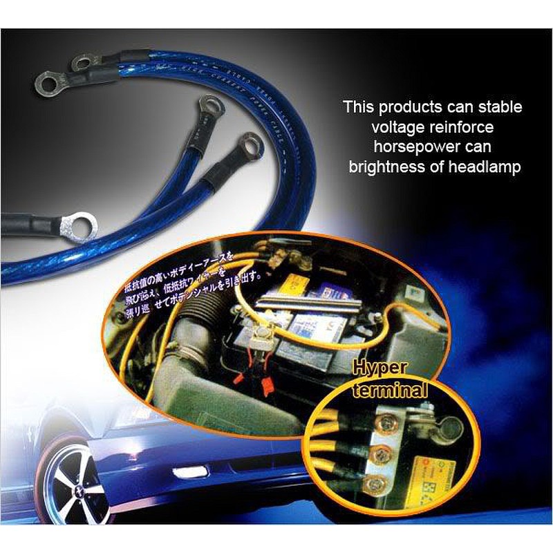 Dây Cáp Âm Đất Hệ Thống Đất 5 Điểm HKS Thông Dụng Cho Xe Hơi