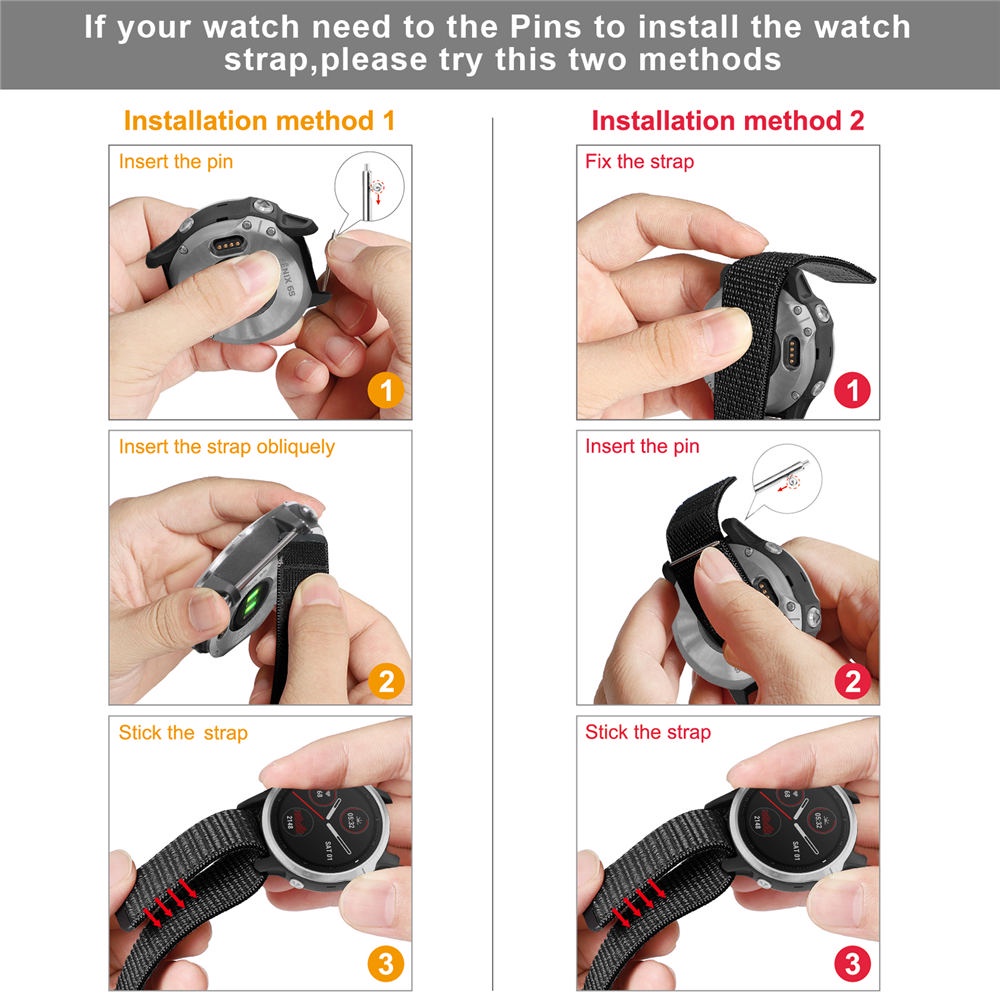 Dây Đeo Nylon Cho Đồng Hồ Thông Minh Garmin Forerunner 965 265