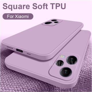 Ốp Điện Thoại TPU Silicon Mềm Mặt Nhám Hình Vuông Cho Xiaomi Poco F3 F2 M3 Pro X3 GT