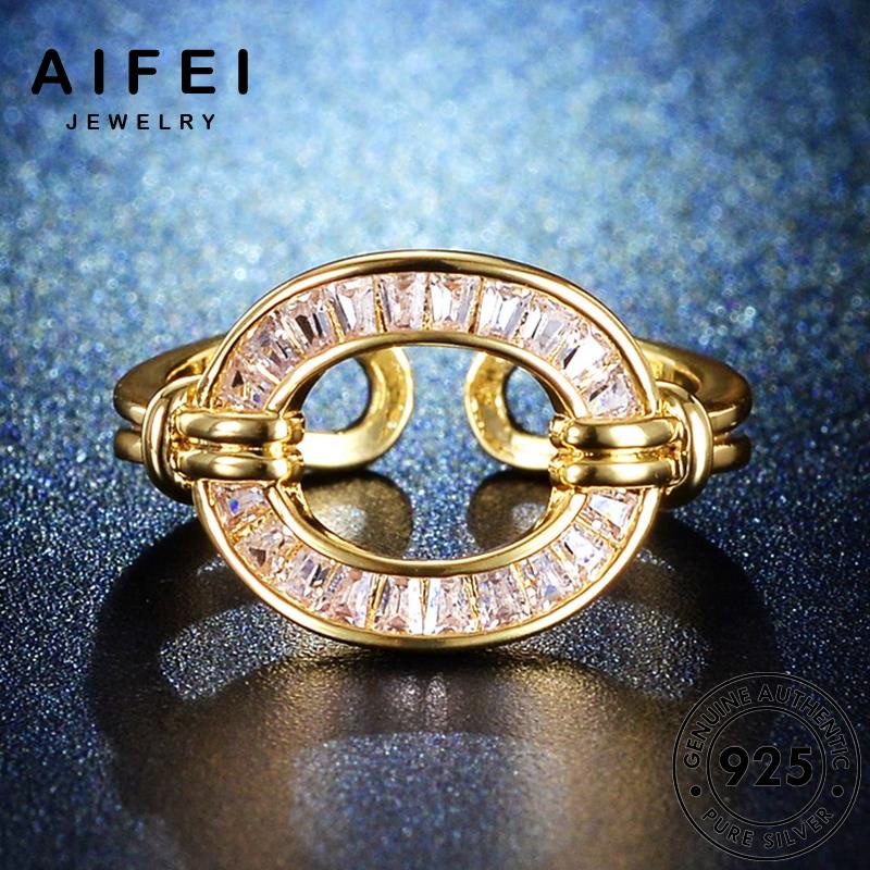 AIFEI JEWELRY moissanite nguyên bạc nhẫn vàng phụ giản trang hàn sức đơn quốc nữ 925 bản thời thật kiện M073