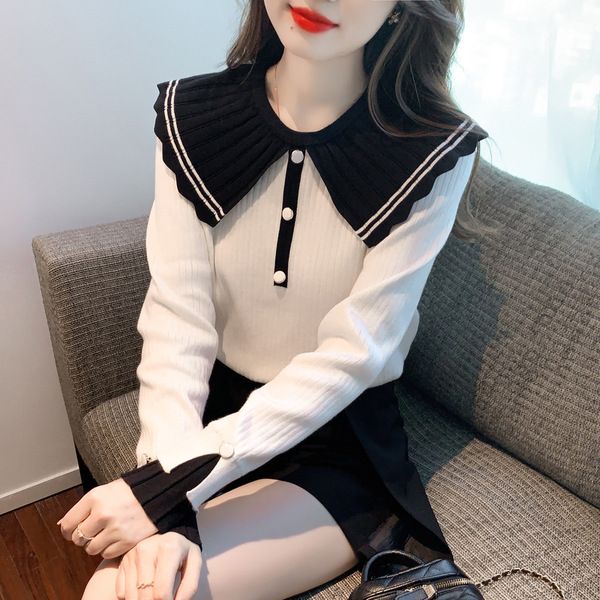 Áo sweater Cổ Búp Bê Cao Cấp Thời Trang Thu Đông 2023