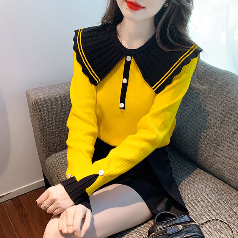 Áo sweater Cổ Búp Bê Cao Cấp Thời Trang Thu Đông 2023