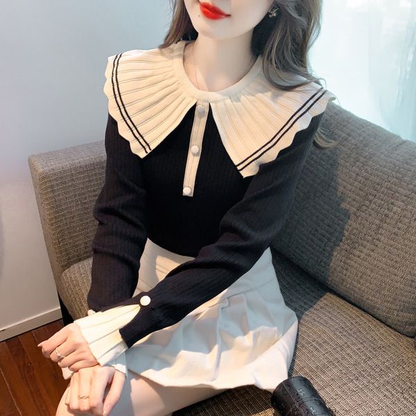 Áo sweater Cổ Búp Bê Cao Cấp Thời Trang Thu Đông 2023