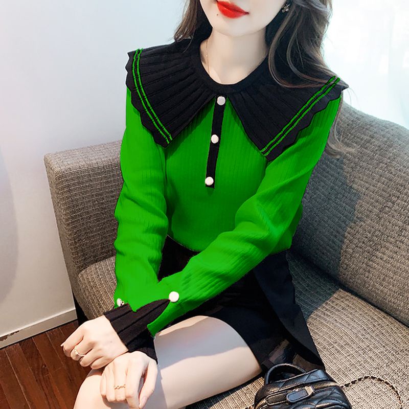 Áo sweater Cổ Búp Bê Cao Cấp Thời Trang Thu Đông 2023