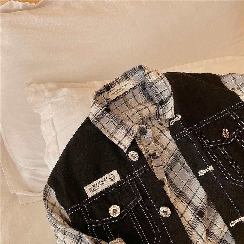 Mới Áo Sơ Mi cotton Giả Hai Lớp Thời Trang Xuân Thu 2022 Cho Bé Trai