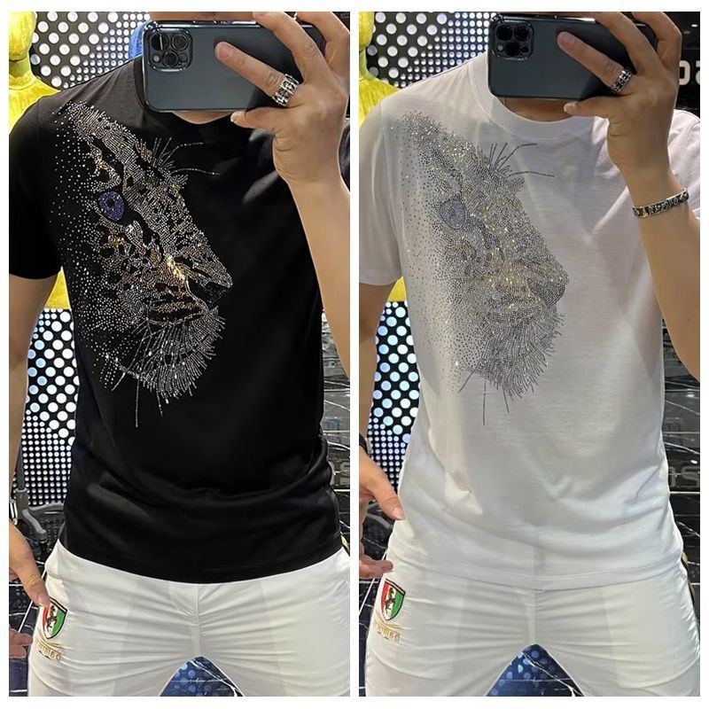 Hàng Có Sẵn! Hàng Có Sẵn!Áo Thun 100% cotton Tay Ngắn In Họa Tiết Đầu Báo Thời Trang Mùa Hè Cho Nam Giới