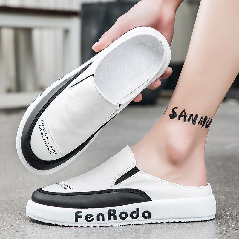 Mới Giày Lười Hở Ngón Thoáng Khí Thời Trang Mùa Hè Cho Nam