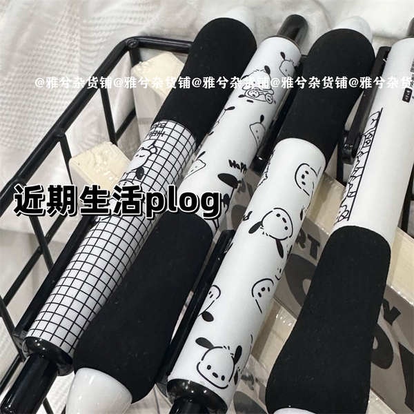 Bút Mực gel Dạng Nhấn Hình Chú Chó pacha Hoạt Hình Nhật Bản Nhanh Khô Ngòi 0.5mm