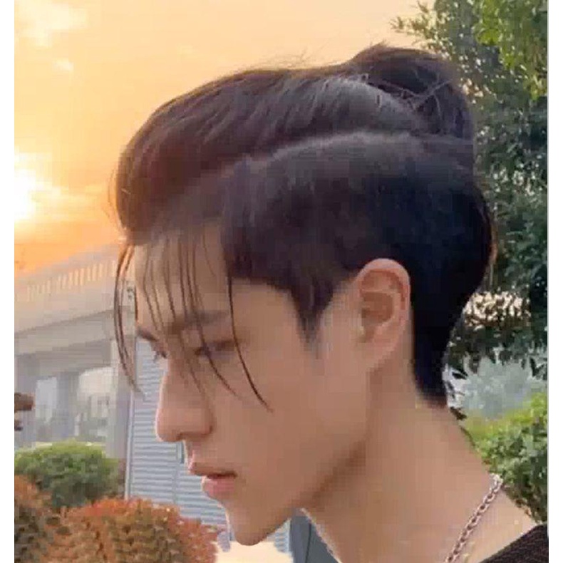 Tóc Giả samurai Dài Vô Hình Phong Cách Hàn Quốc Cho Nam Giới