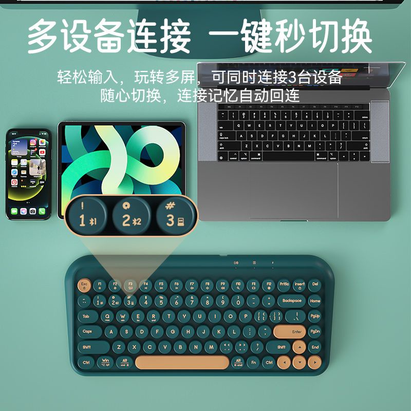 Bàn Phím bluetooth Không Dây Cho Điện Thoại / Máy Tính Bảng / laptop