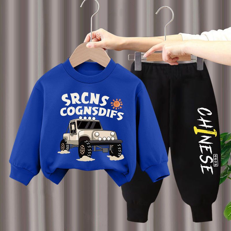 Bộ Đồ Thể Thao Dài Tay Phong Cách Hàn Quốc Thời Trang Mùa Thu Mới 2022 Dành Cho Bé Trai