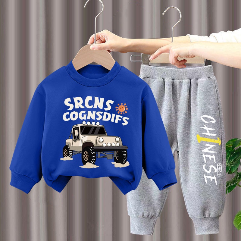 Bộ Đồ Thể Thao Dài Tay Phong Cách Hàn Quốc Thời Trang Mùa Thu Mới 2022 Dành Cho Bé Trai