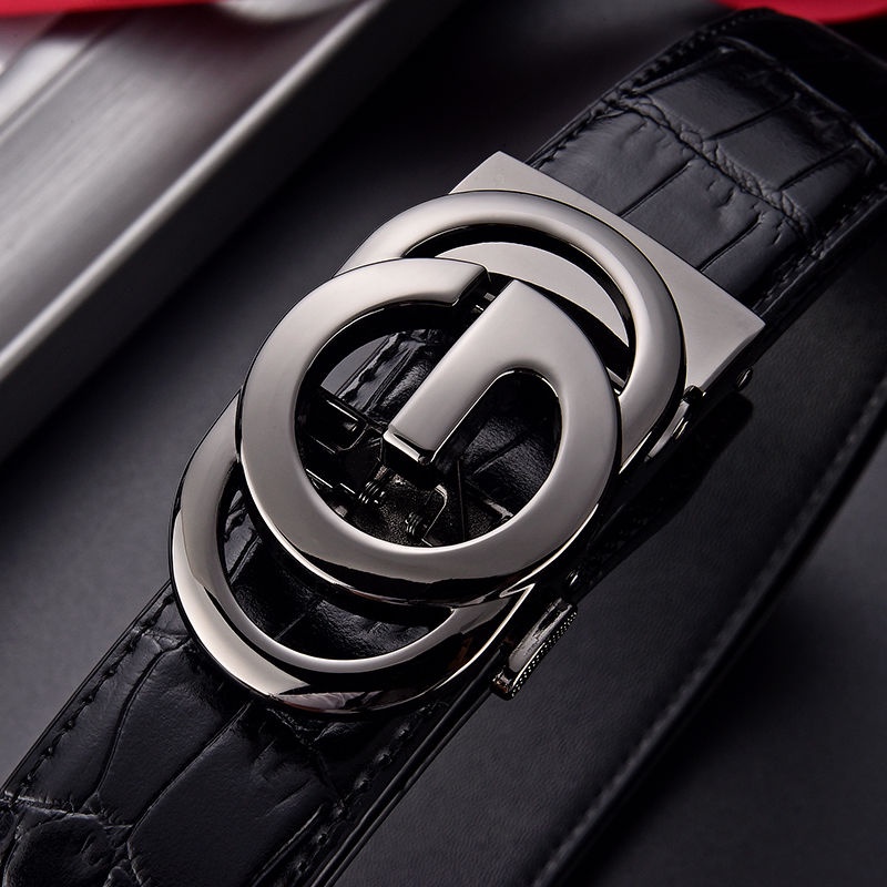 Thắt Lưng Da Bò Thật Khóa Tự Động Dễ Phối Đồ Thời Trang Cho Nam