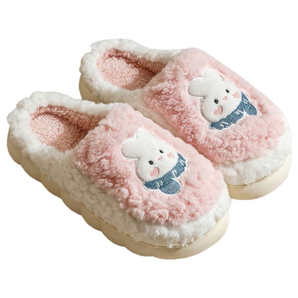 Dép Bông cotton Đế Dày Thời Trang Thu Đông 2023 Dễ Thương Cho Cặp Đôi