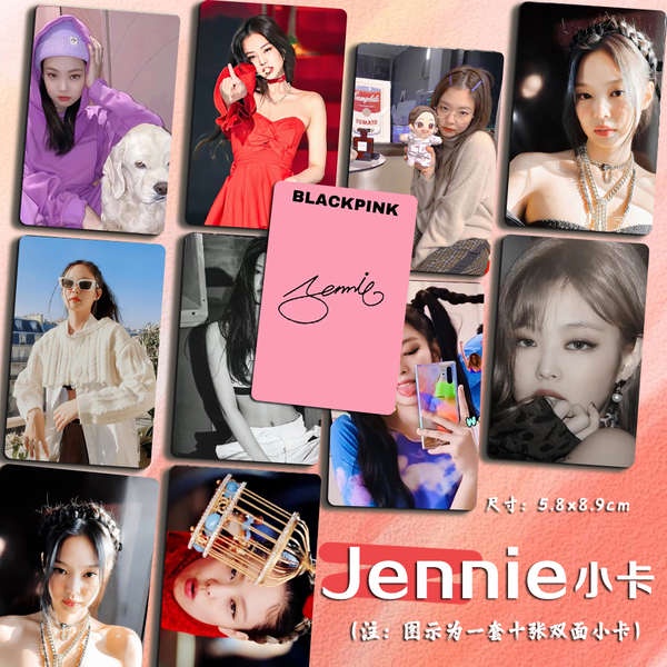 card blackpink off card blackpink unoff Jennie 3 inch Black Pink cùng nhóm nhạc nữ Hàn Quốc