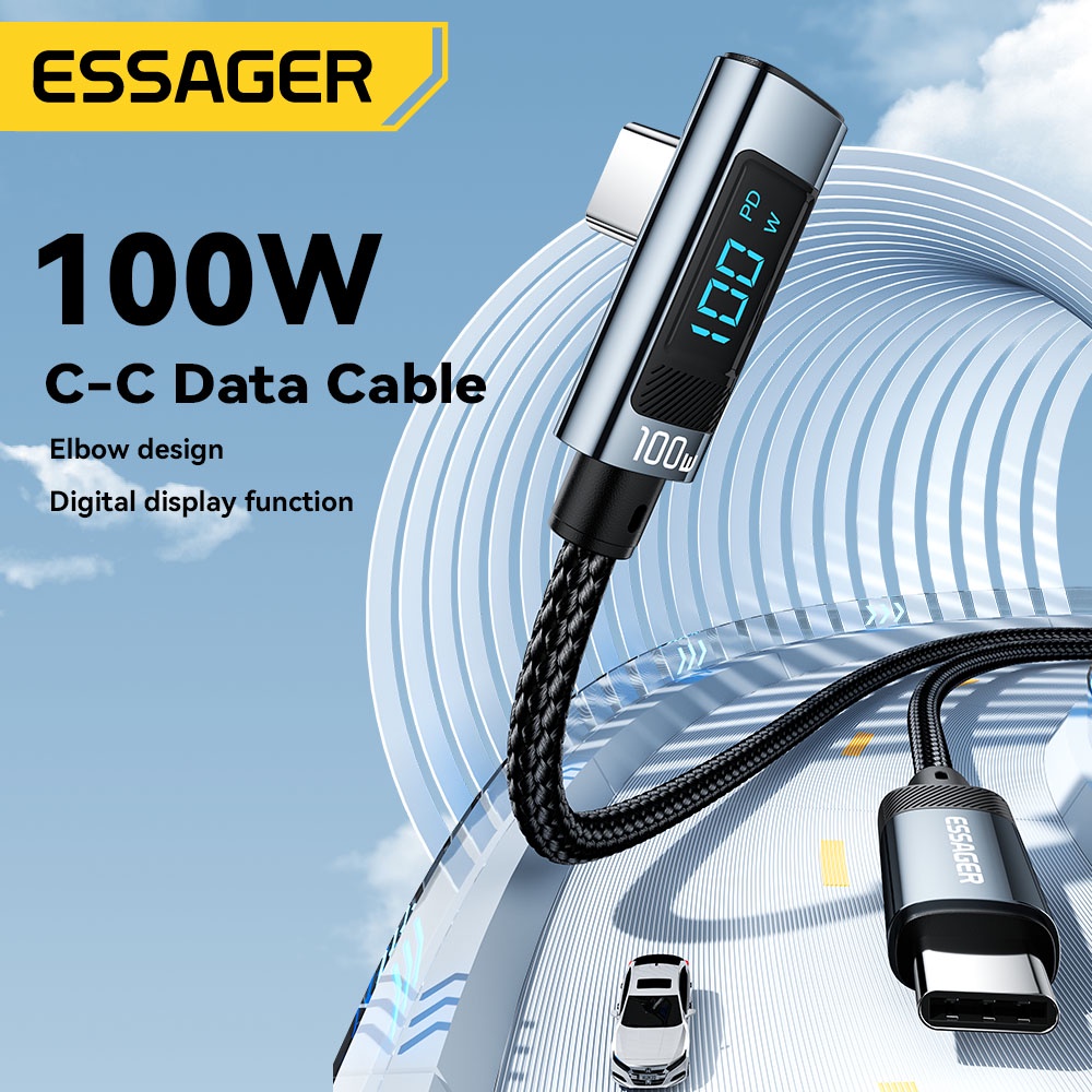 Essager Dây Cáp Sạc Nhanh type c 100w Cho Điện Thoại pd qc 3.0