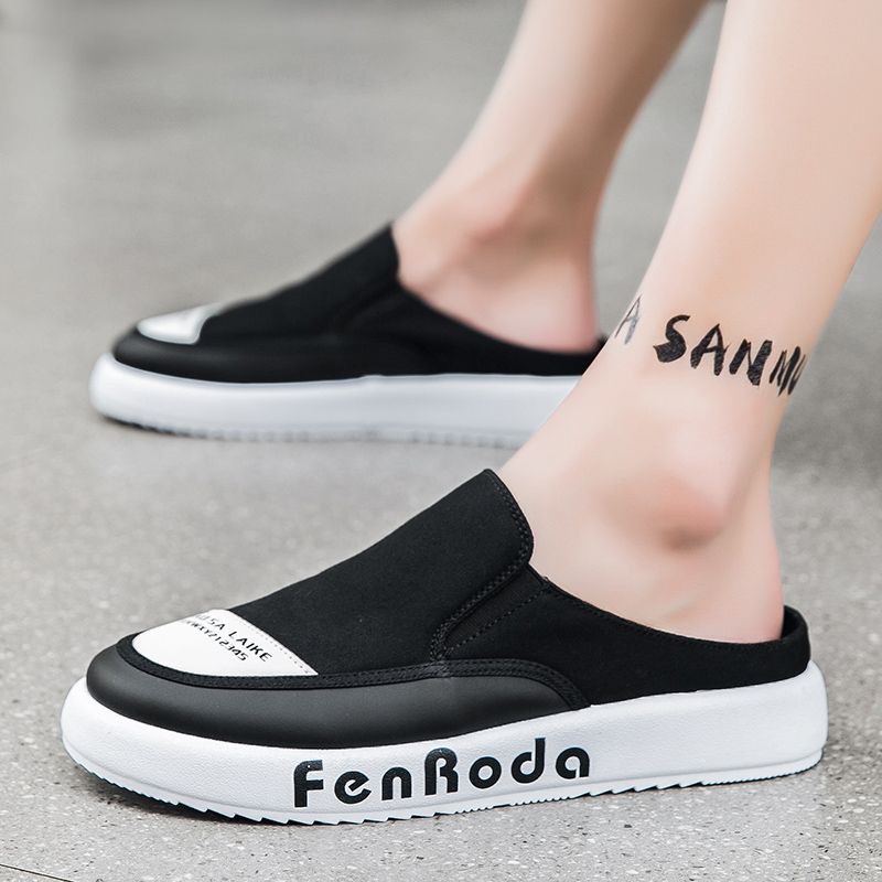 Mới Giày Lười Hở Ngón Thoáng Khí Thời Trang Mùa Hè Cho Nam