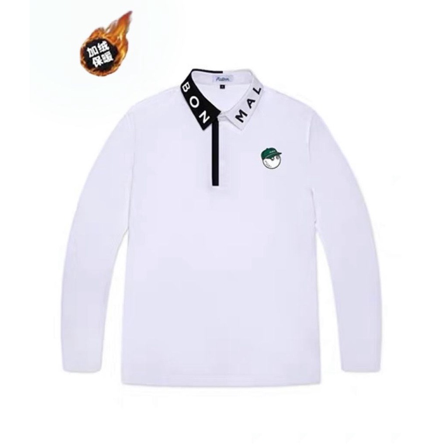 Malbon Áo Thun Đánh golf Tay Dài Giữ Ấm Mùa Thu Đông Phong Cách Mới Cho Nam t23639