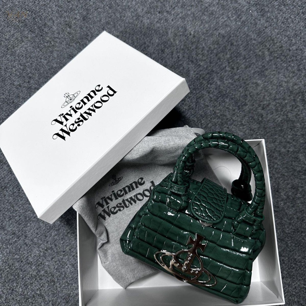 Niche Túi Đeo Chéo mini Bằng Da Cá Sấu Phong Cách retro