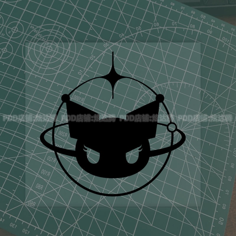 Miếng Dán Trang Trí Bình Xăng Xe Hơi Hình logo kuromi Phản Quang Độc Đáo